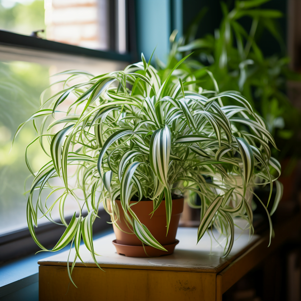 Spider Plant - Houseplants that absorb moisture
