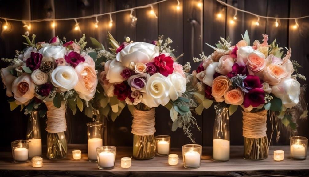 affordable silk wedding bouquets
