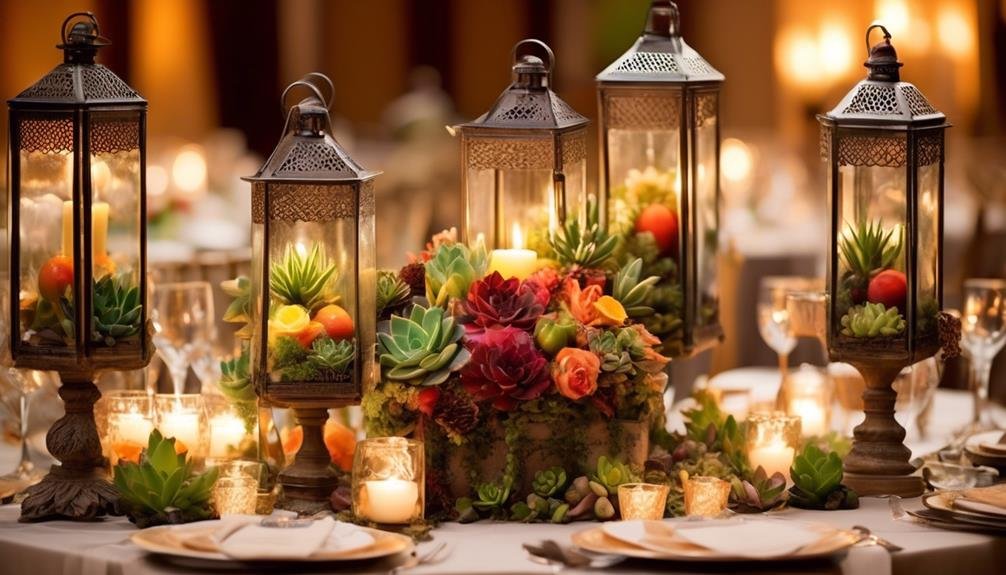 alternative wedding table decorations