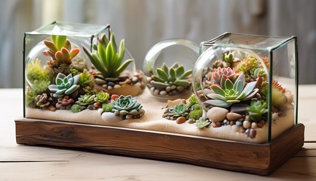 beautiful miniature plant arrangements