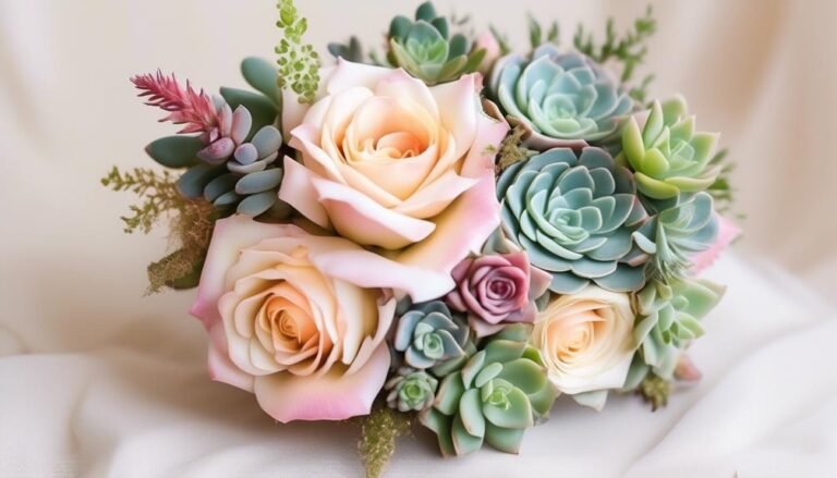 Succulent Corsages for Boho-Chic Wedding Florals