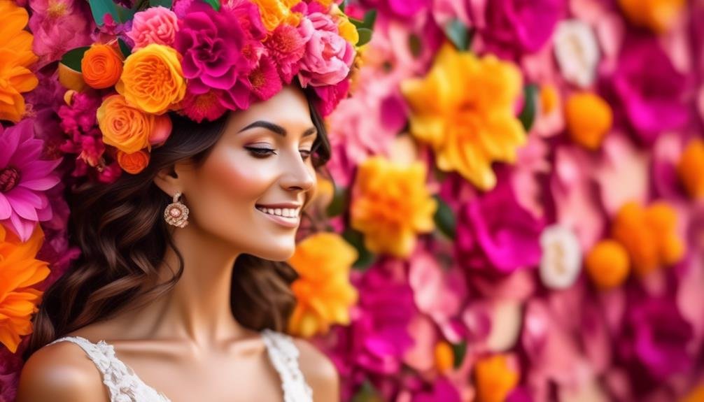 bright and blooming floral headpieces
