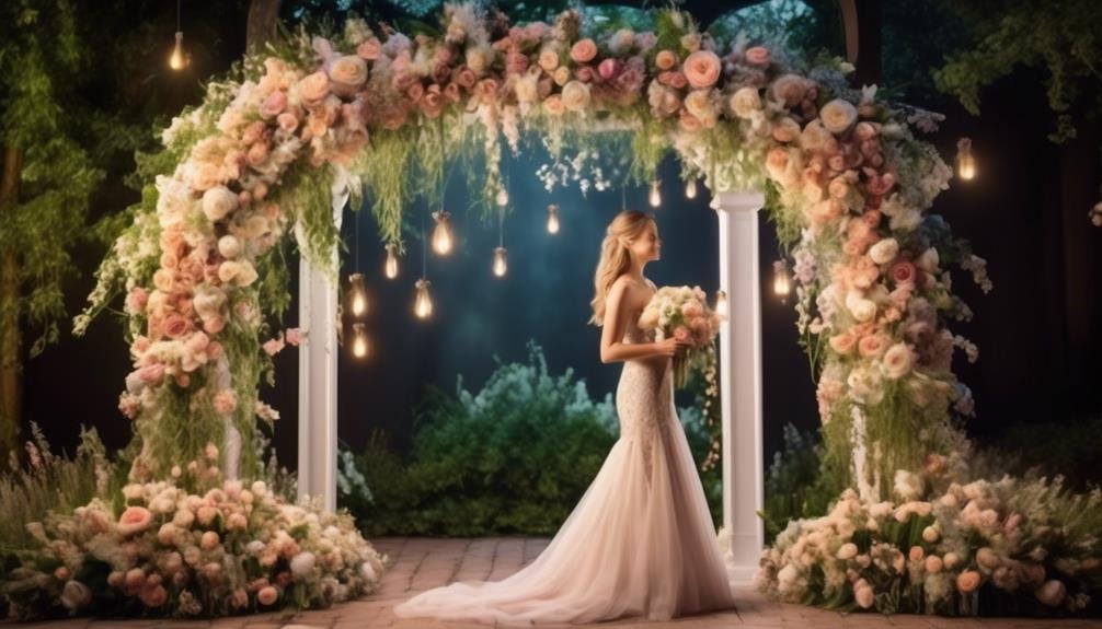 budget friendly floral arches creation