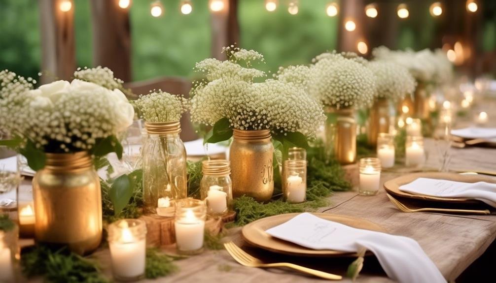 budget friendly wedding table decorations