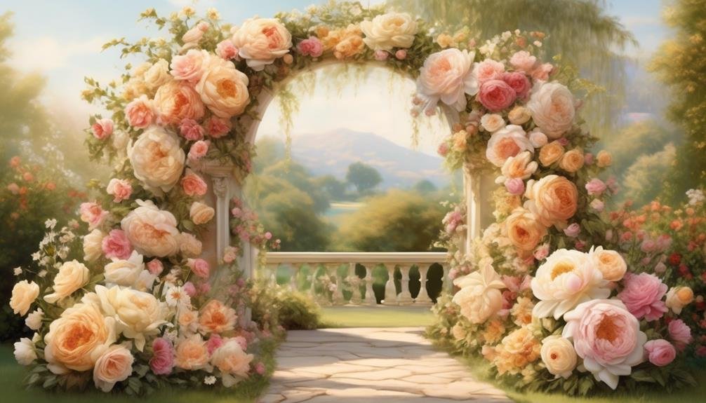 classic weddings with vintage floral arches