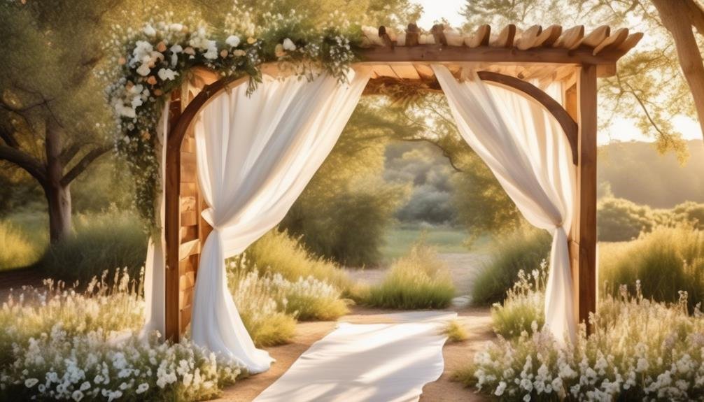 crafting rustic floral arches