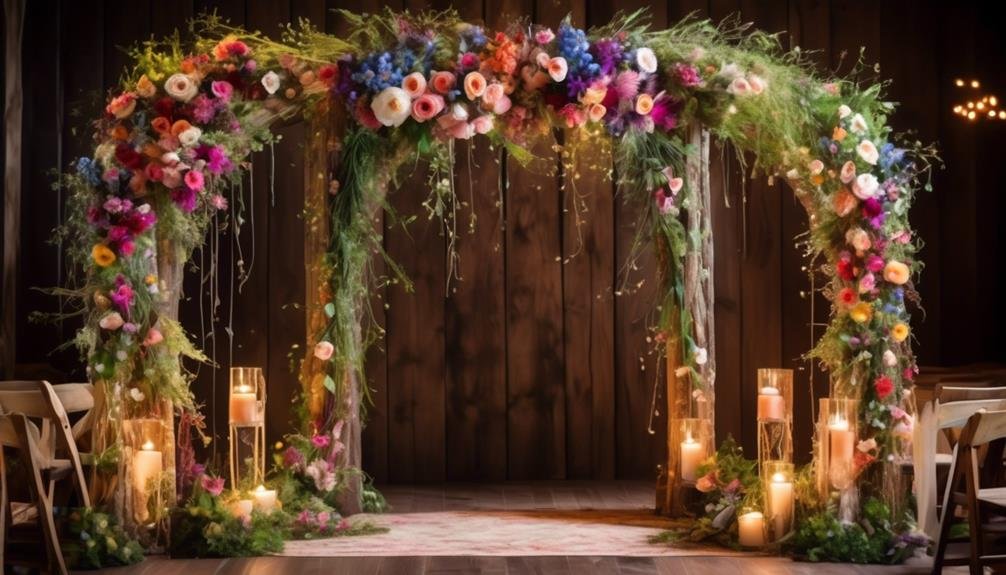 creative floral arch design