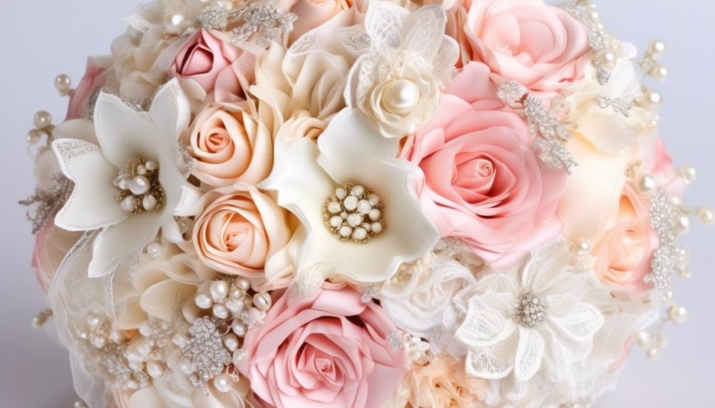 creative silk wedding bouquets