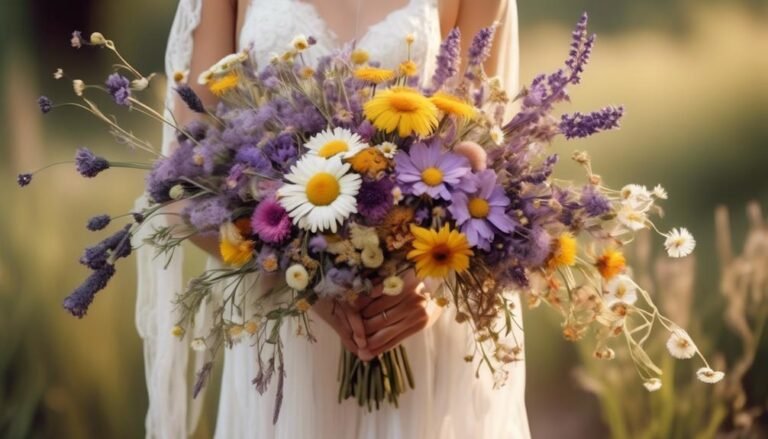 Create Boho-Chic Wedding Bouquets With Seasonal Wildflowers