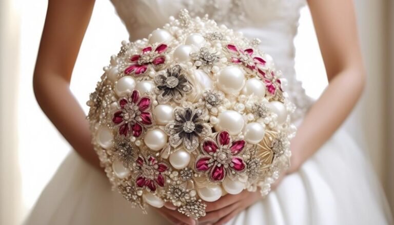 Glam up Your Wedding With Stunning Brooch Bouquets