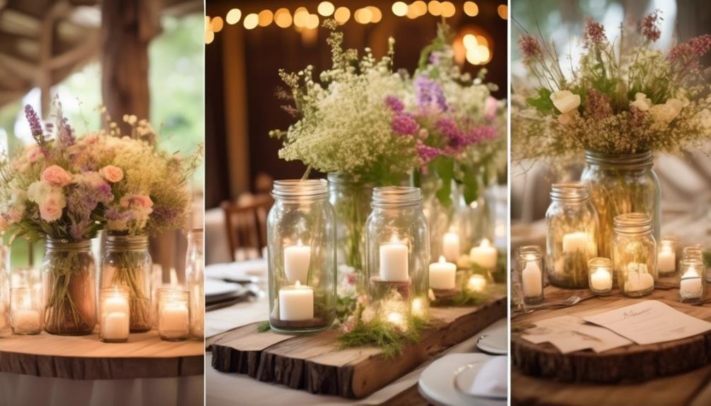 elegant diy mason jar centerpieces