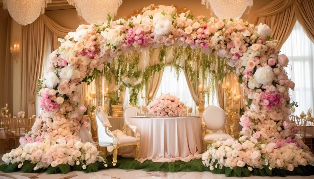 elegant floral arches luxurious and opulent