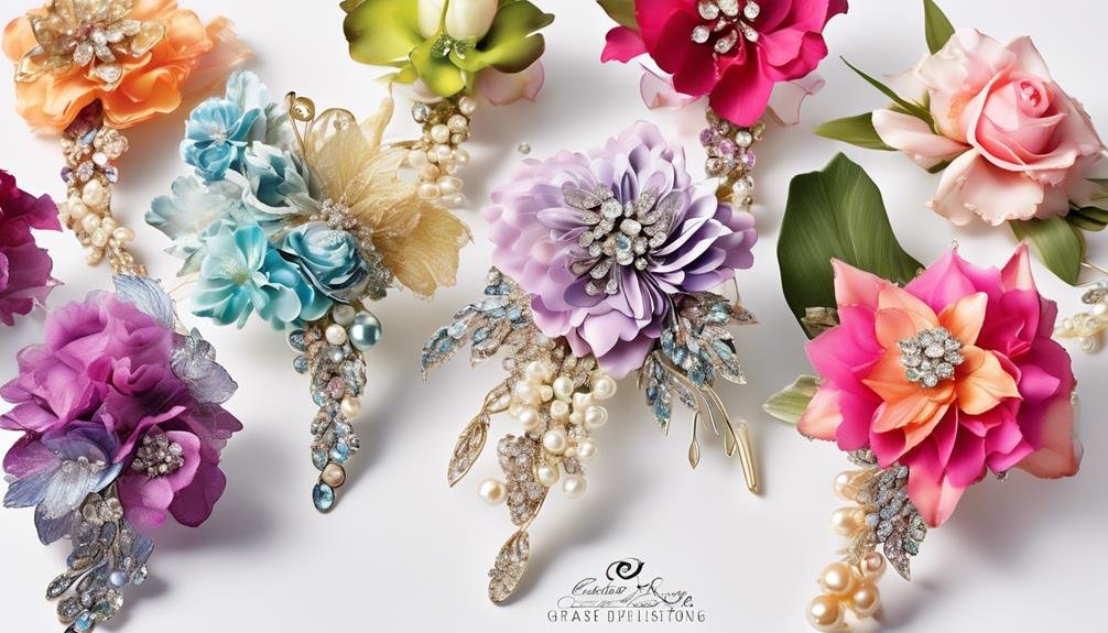 elegant floral wrist accessories