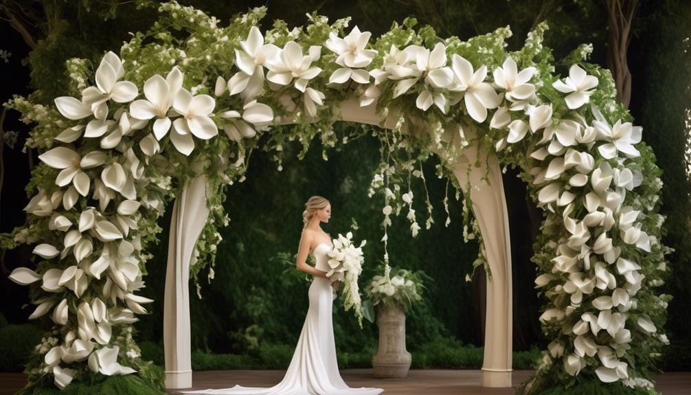 elegant southern magnolia blossom