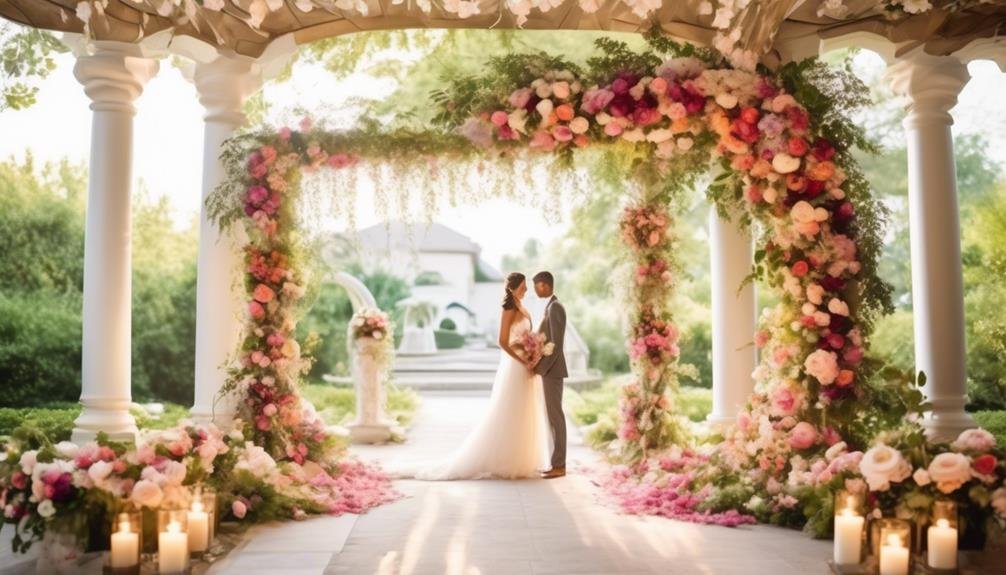 enchanting floral arches for garden weddings