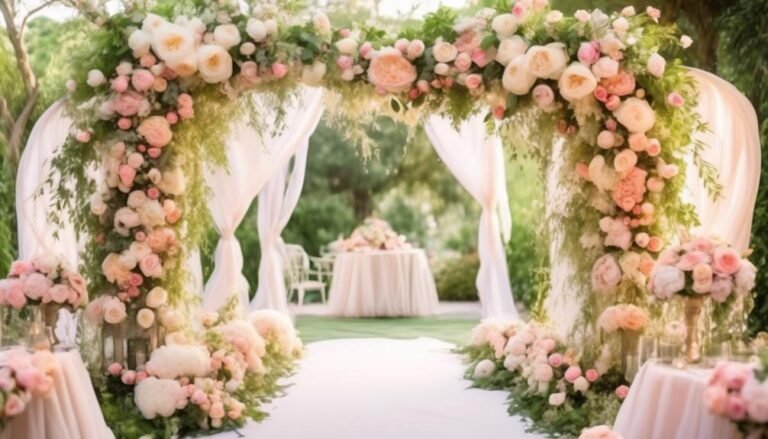 10 Enchanting Floral Arches for Garden Weddings