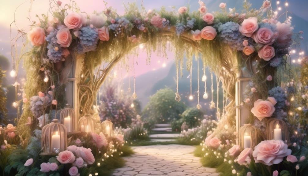 enchanting garden of flowers