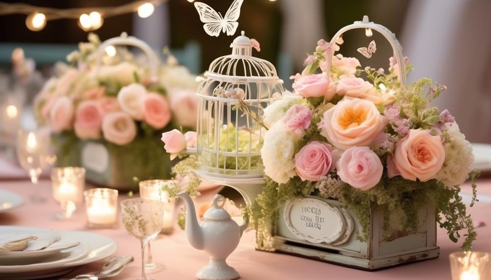 enchanting garden themed wedding decor