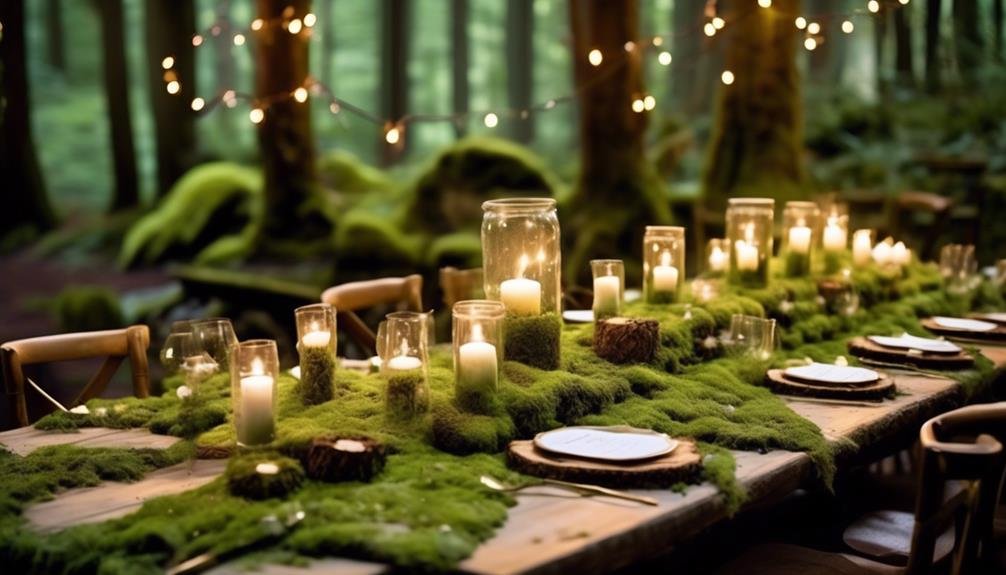 enchanting woodland inspired table settings