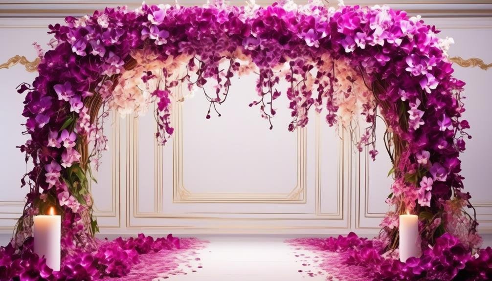 exquisite orchid arch display