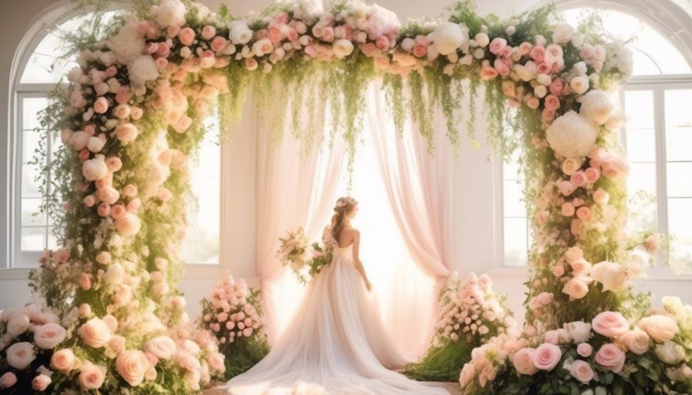 floral arches for fairy tale wedding