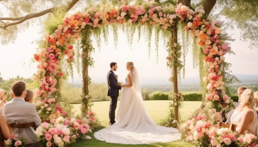 floral arches for garden weddings