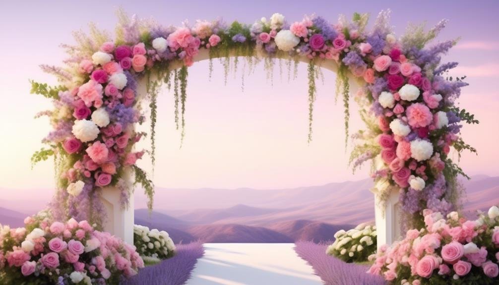 floral arches for spring weddings