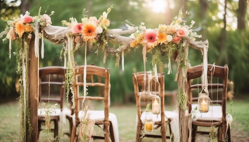flower crowns and rustic weddings