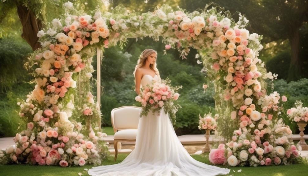 garden ceremonies with floral arches