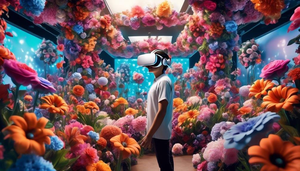 immersive virtual flower shopping