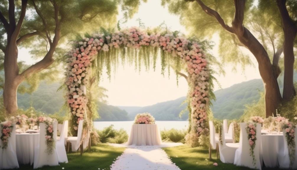 incorporate arches into wedding