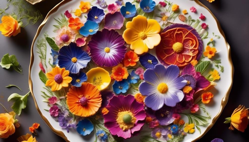 incorporating edible flowers creatively