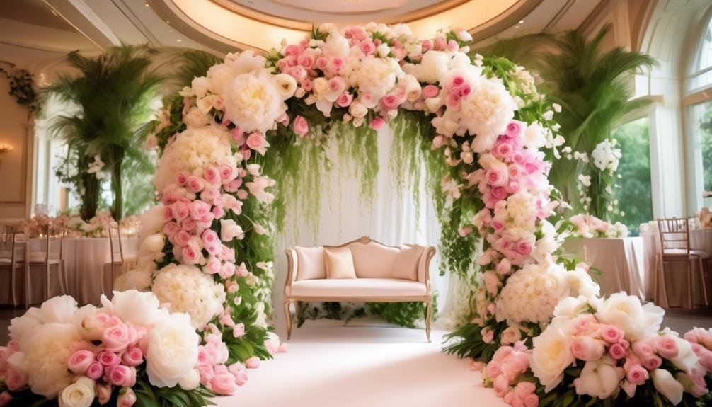 luxurious floral arrangements for upscale wedding celebrations