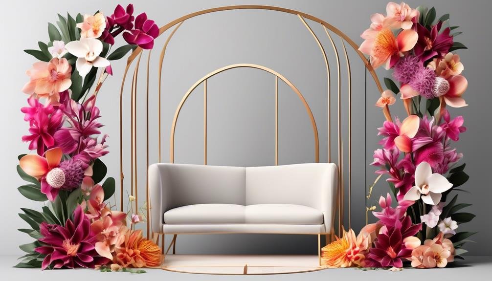 modern floral arch designs