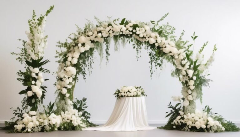 Creating Modern Minimalist Floral Arches for Weddings