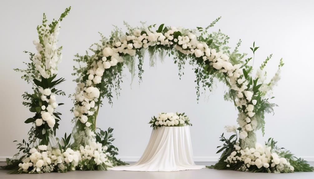 modern floral arches for weddings