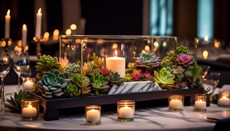 DIY Succulent Centerpieces for Modern Minimalist Weddings