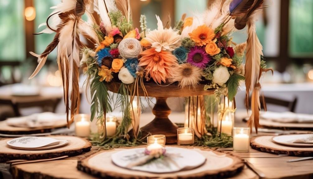 native american inspired decorative centerpieces