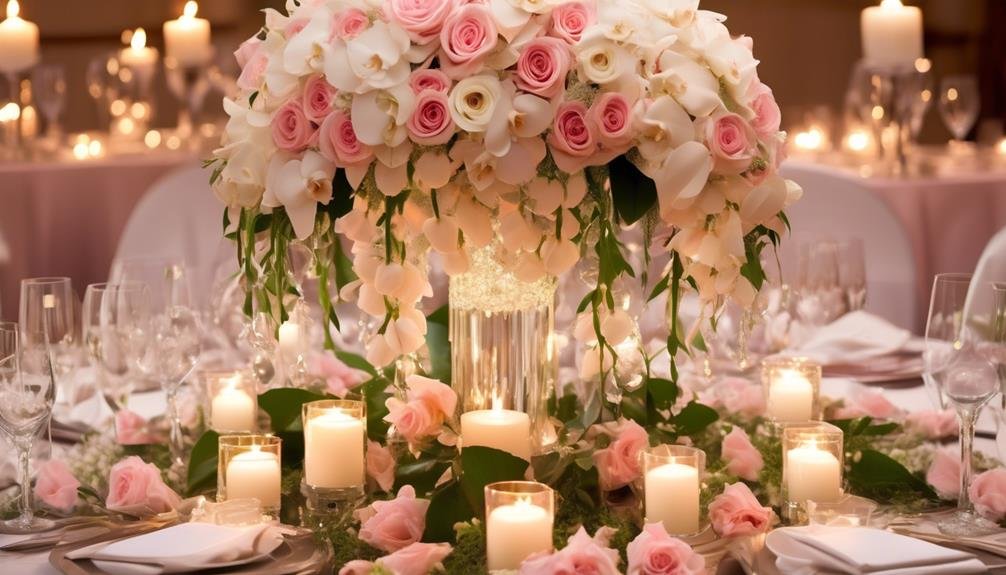 romantic floral wedding centerpieces