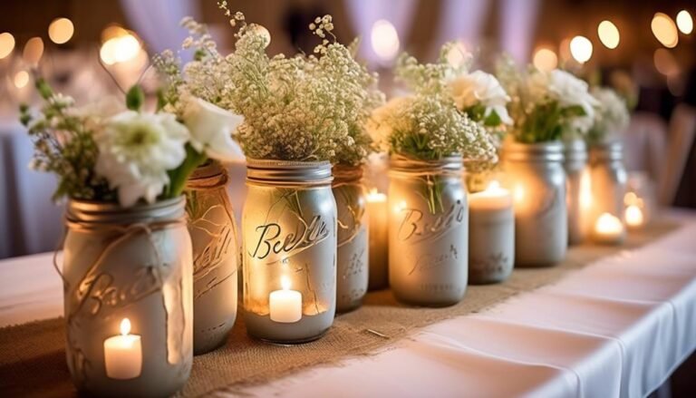 Unforgettable Rustic Wedding Centerpieces: Mason Jars Steal the Show