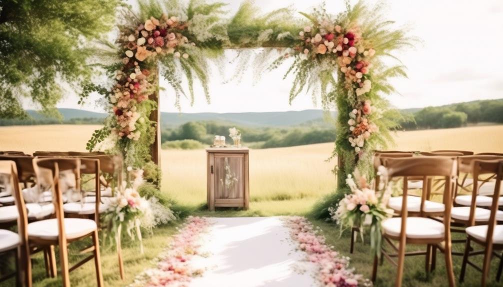 rustic outdoor wedding decor