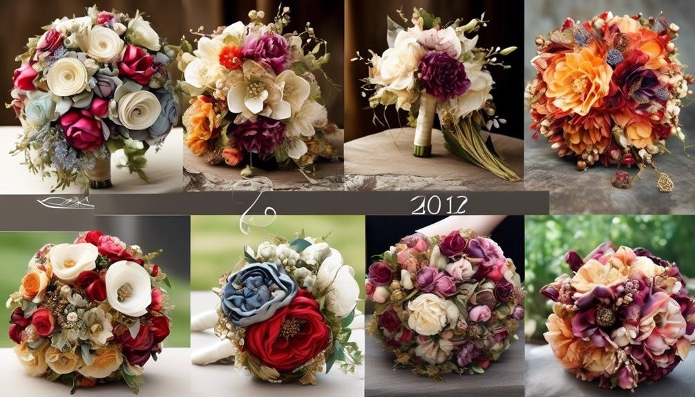 silk bouquets through history