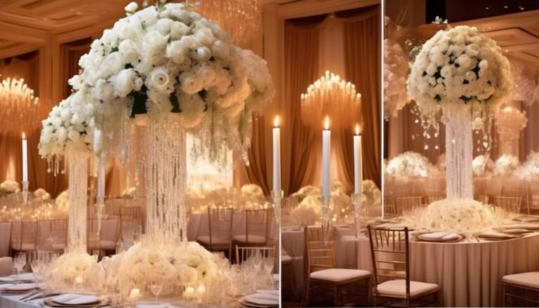 Elegant Tall Wedding Centerpieces: A Candlelit Affair