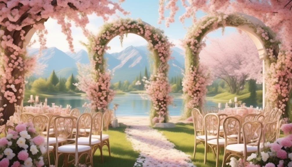 spring wedding theme enhancement