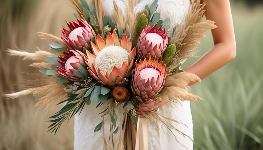 unique and exotic floral arrangement