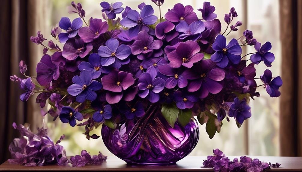 vibrant violet florist flowers