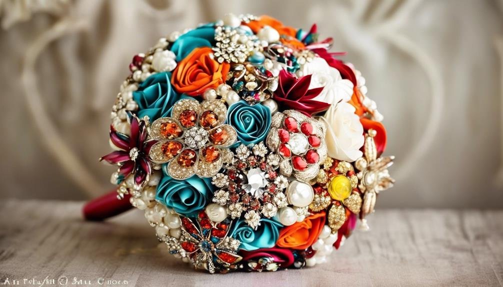 vintage inspired floral accessory arrangements