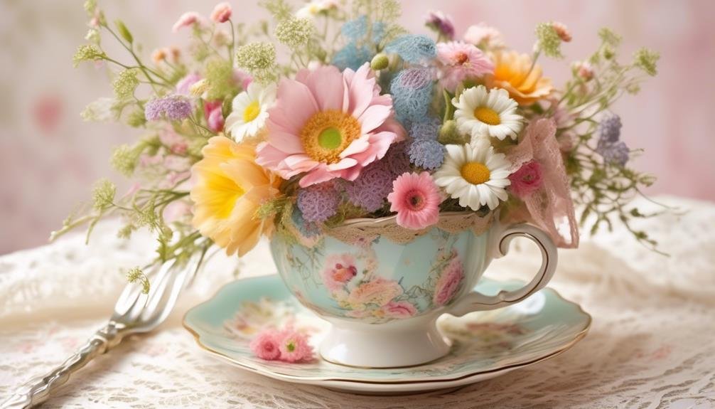 vintage inspired floral arrangements