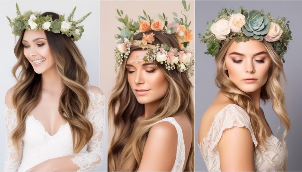 wedding ready floral hairstyles