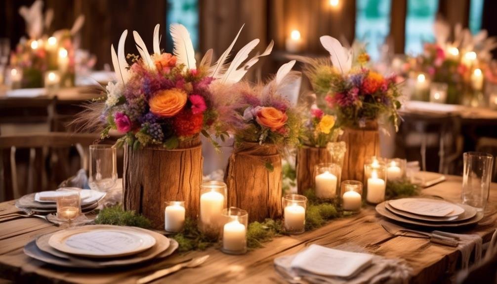 whimsical centerpieces set ambiance